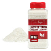 Eastanbul shredded coconut bag shows unsweetened flakes for baking and topping versatility