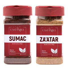 Eastanbul sumac spice bottle highlighting tangy flavor for salads and dips.