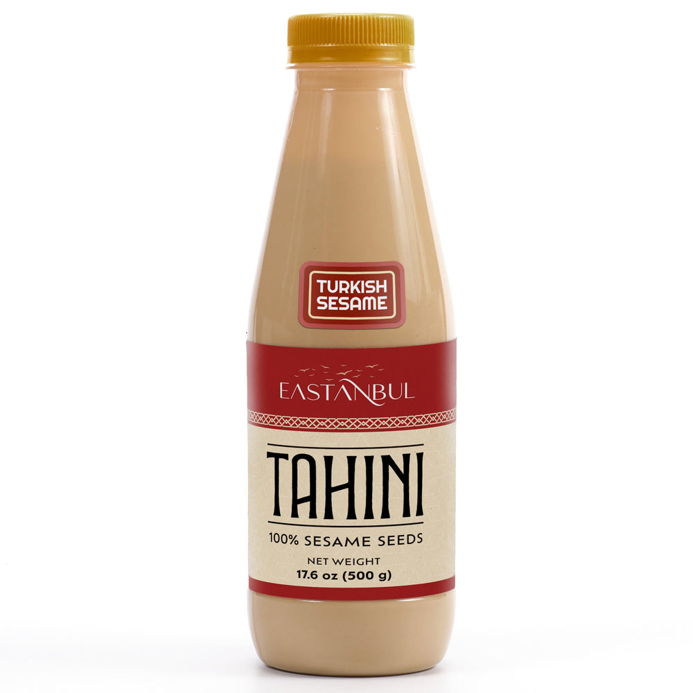Eastanbul Tahini bottle with glossy finish for creamy dressings and dips.