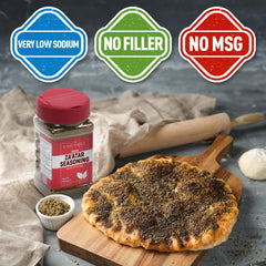 Eastanbul Zaatar Seasoning hummus dip enhances herby aroma and tang.
