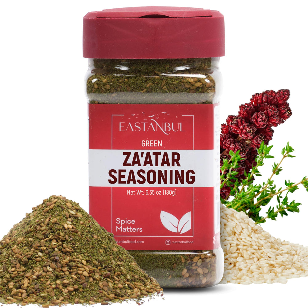 Eastanbul Zaatar Seasoning packshot highlighting authentic Middle Eastern flavor.