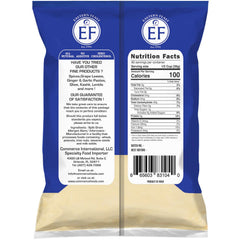 Eastern Feast Besan fine gram flour package highlights all-natural, non-GMO chickpea flour for gluten-free recipes