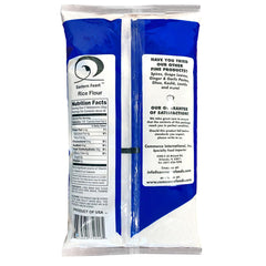 Eastern Feast rice flour texture close-up highlighting fine milled powder for gluten-free cooking.