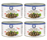 Eastern Feast stuffed grape leaves pack front, ready-to-eat Mediterranean snack.