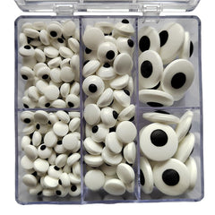 Eastron Candy Eyes 10mm for cupcake toppers and dessert embellishments.