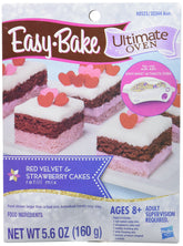 Easy-Bake Ultimate Oven red velvet cake refill for kid-friendly baking at home.
