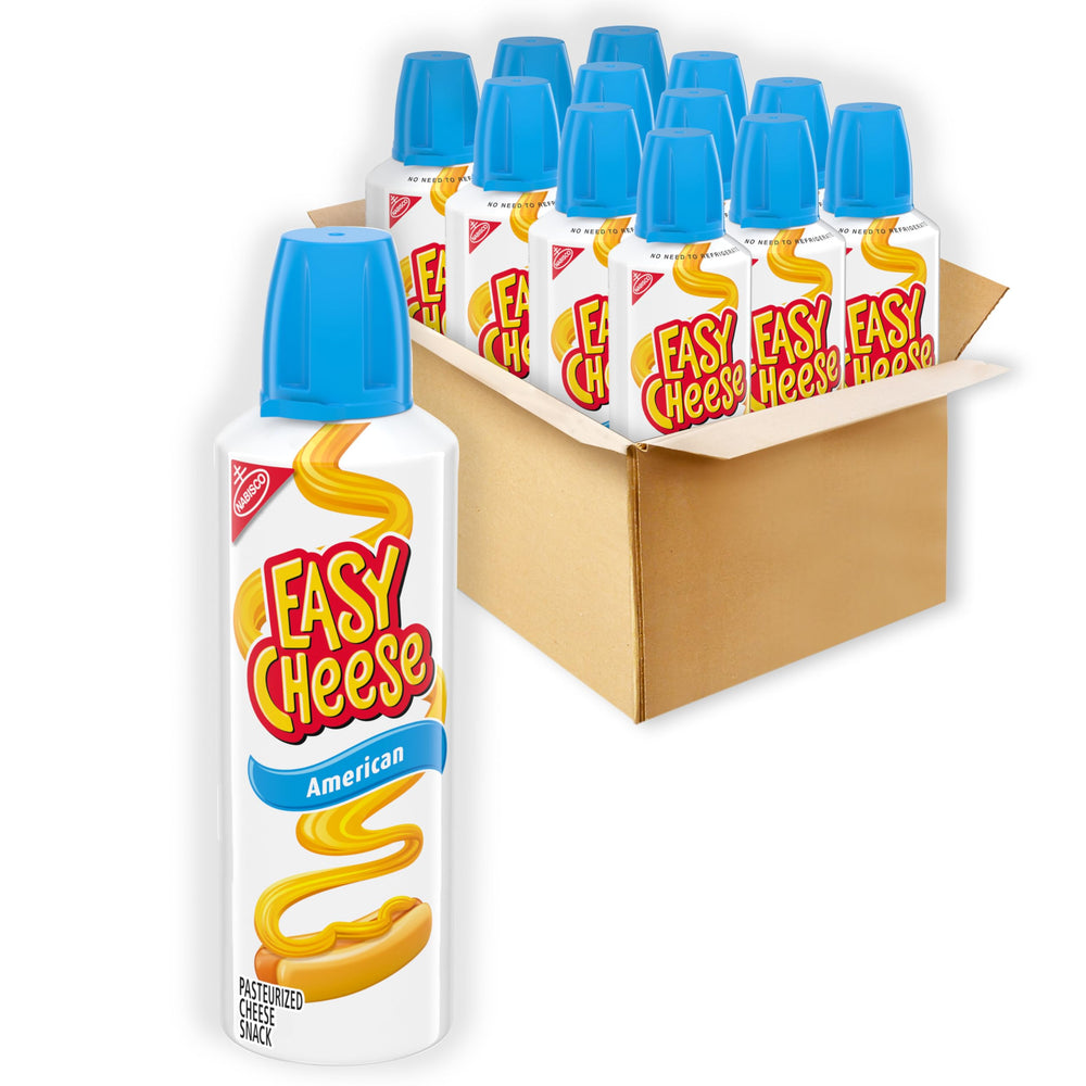 EASY CHEESE spray on crackers for fun cheese designs