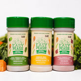 Easy Peasie 3-pack trio display highlighting variety for picky eaters