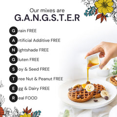 eat G.A.N.G.S.T.E.R. tigernut and apple flour blend close-up reveals wholesome flavor.