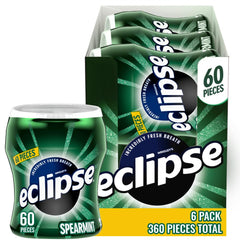 Eclipse Spearmint gum bulk pack promoting long-lasting fresh breath on the go