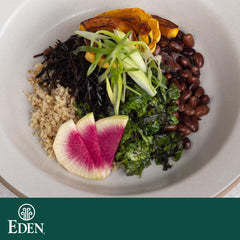 Eden Arame cooked strands enrich bowls and veggie burgers