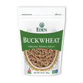 Eden Organic Buckwheat bag front view, versatile gluten-free pantry staple