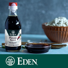 Eden Ponzu dipping sauce with pasta and vegetables