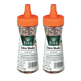 Eden Shake Furikake sprinkled on hot rice with seaweed and sesame for a savory boost