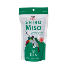 Eden Shiro miso jar packaging shows premium quality for versatile cooking.