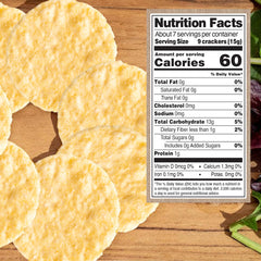 Edward & Sons Organic Brown Rice Snaps pack shows gluten-free, oven baked crackers.