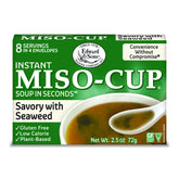 Edward & Sons Seaweed Miso Cup, front view, convenient quick-lunch option.