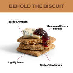 Effie's Almond biscuits with marmalade offer a bright contrast.