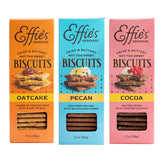Effie's Biscuits Oatcakes pack: a refined snack for tea time and cheese pairing