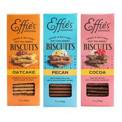 Effie's Biscuits Oatcakes pack: a refined snack for tea time and cheese pairing