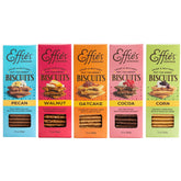 Effie's pecan biscuits with buttery crunch, ideal for pairing