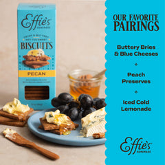 Effie's walnut biscuits with rich flavor for grazing