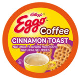 Eggo Beverages Cinnamon Toast Waffle Coffee Pod creates a cozy morning brew.