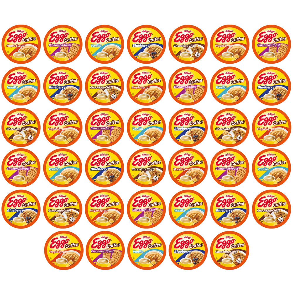 Eggo coffee pod Chocolate Chip flavor for Keurig, a chocolatey morning pick-me-up.