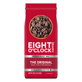 Eight O'Clock Coffee Original Whole Bean Medium Roast 32oz bag delivers a balanced cup.