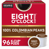Eight O'Clock Colombian Peaks pods pack ready for rich morning coffee.