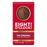 Eight O'Clock Coffee The Original Ground Coffee front pack showcases a balanced medium roast aroma.