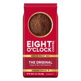 Eight O'Clock Coffee The Original medium roast ground bag showing premium Arabica blend for everyday brew.