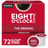 Eight O'Clock Coffee Original Medium Roast pod box for quick Keurig brewing.