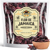 El Molcajete hibiscus flowers in resealable packaging for pure flavor and freshness