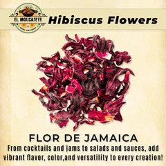 El Molcajete Hibiscus Tea Brew in a glass shows ruby color
