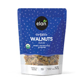 Elan Organic Walnuts raw no-shell pack with whole walnuts and crisp texture