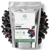 Elanen Naturals elderberries 2lb package front—premium dried berries for syrups and teas.