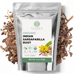 Elanen Naturals sarsaparilla root cut and sifted, ideal for tea infusions.