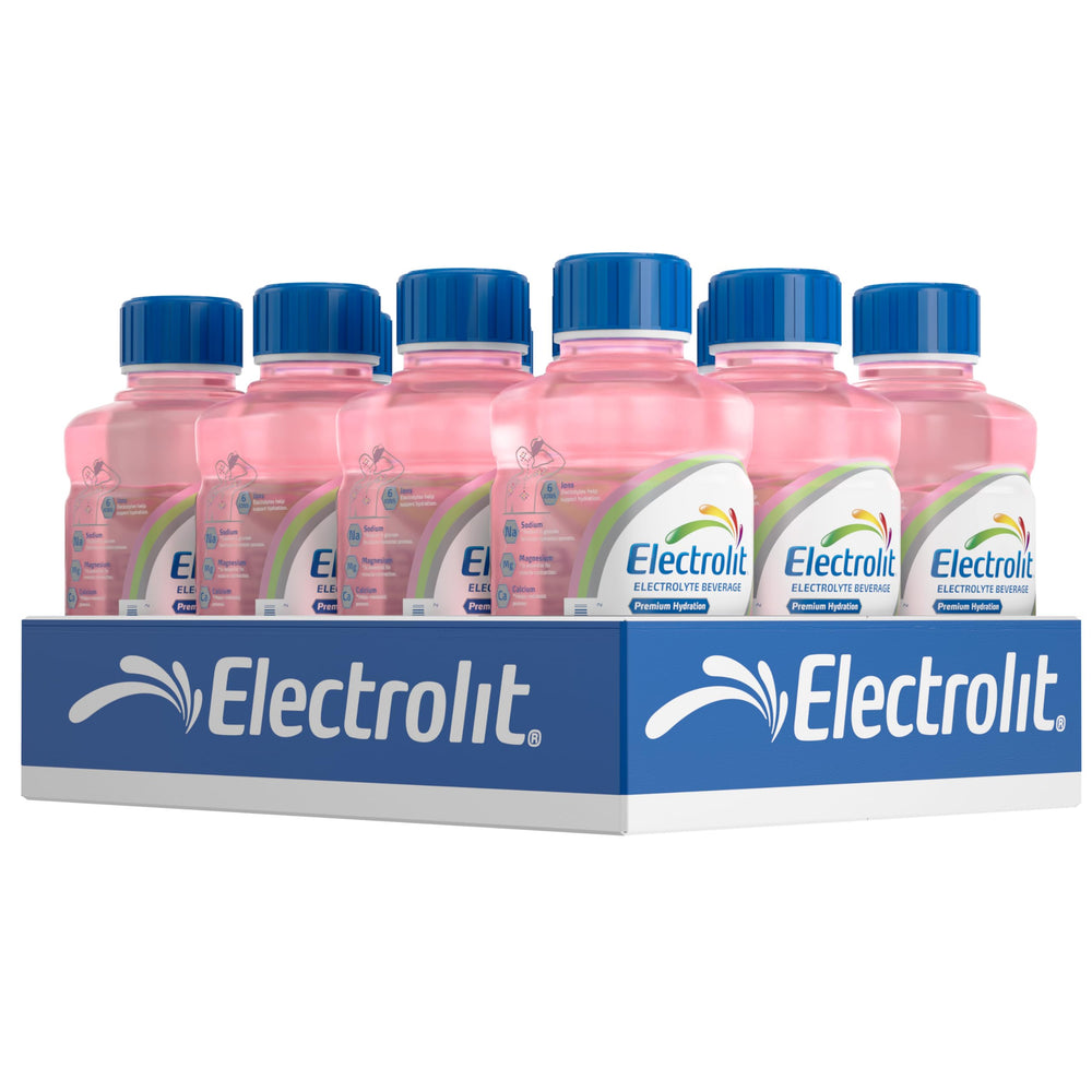 Electrolit Strawberry Kiwi bottle front for quick hydration after workouts