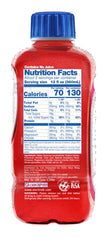 Electrolit Strawberry label closeup highlights natural flavor and electrolyte balance.