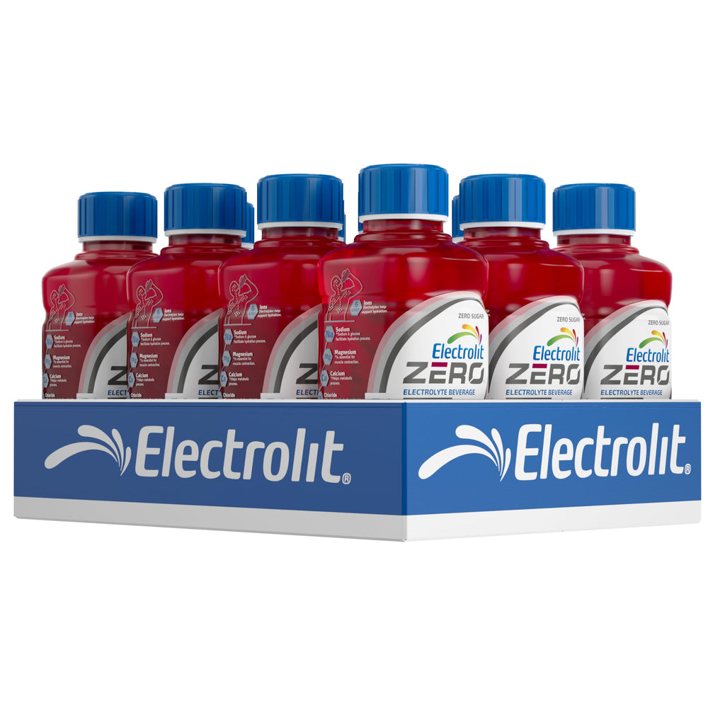 Electrolit Zero fruit punch splash bottle 21oz for quick hydration after workouts