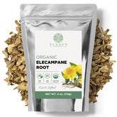 Elanen Naturals elecampane root cut, ready for infusion and decoction.