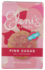 Eleni's New York Pink Sugar Crisp box front view, ideal for gifting.