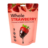 Elephant Park dark chocolate-covered whole strawberries in a 7 oz bag, ideal for gifting