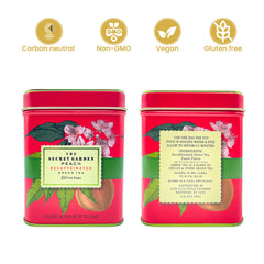 Elephant Park decaf green tea bags emitting peach aroma for a refreshing cup