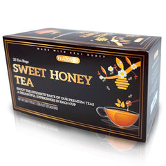 Elephant Park honey-infused black tea cup ready for a comforting hot or iced sip any time.