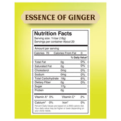 Close-up of Elephant Park tea sachet showing real honey and ginger accents