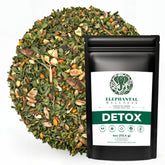 Elephantal Wellness detox tea bag close-up for a soothing daily ritual.
