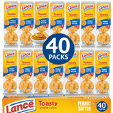 ELI&VAL Lance Toasty Peanut Butter Sandwich Crackers packaging highlighting convenience for on the go