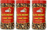 Elite Instant Coffee 7-oz 3-pack front view with rich aroma